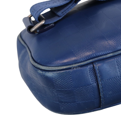 Louis-Vuitton Ambler Leather Blue Bag