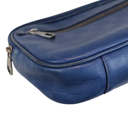 Louis-Vuitton Ambler Leather Blue Bag