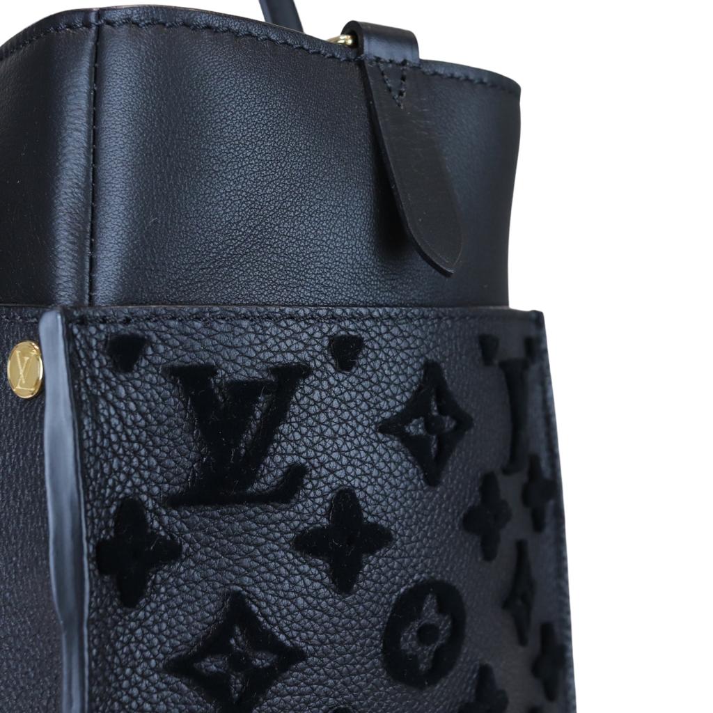 Louis-Vuitton Calfskin Monogram Tufting On My Side Black