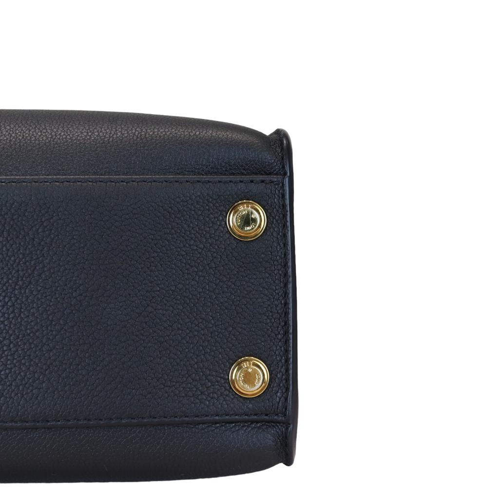Louis-Vuitton Calfskin Monogram Tufting On My Side Black