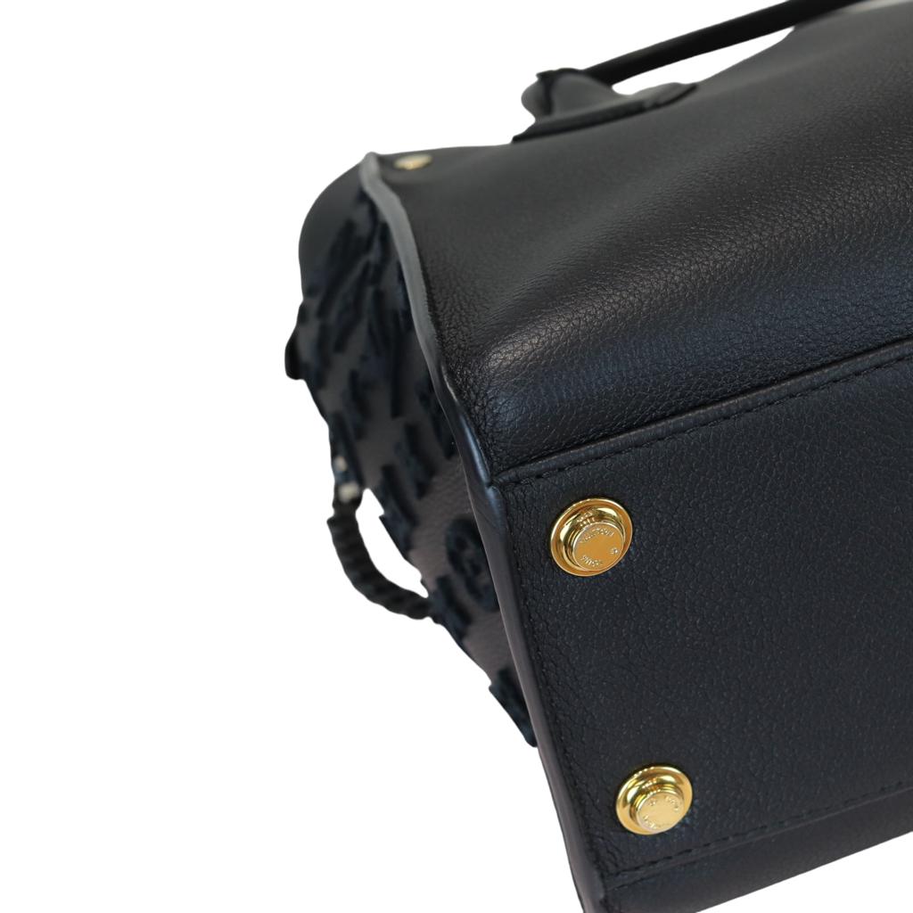 Louis-Vuitton Calfskin Monogram Tufting On My Side Black