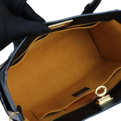 Louis-Vuitton Calfskin Monogram Tufting On My Side Black