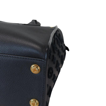 Louis-Vuitton Calfskin Monogram Tufting On My Side Black