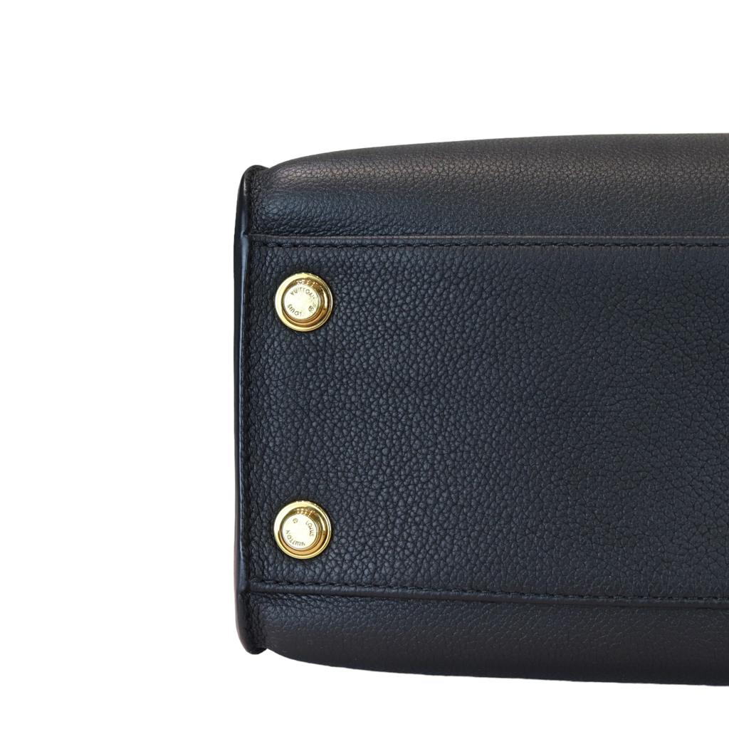 Louis-Vuitton Calfskin Monogram Tufting On My Side Black