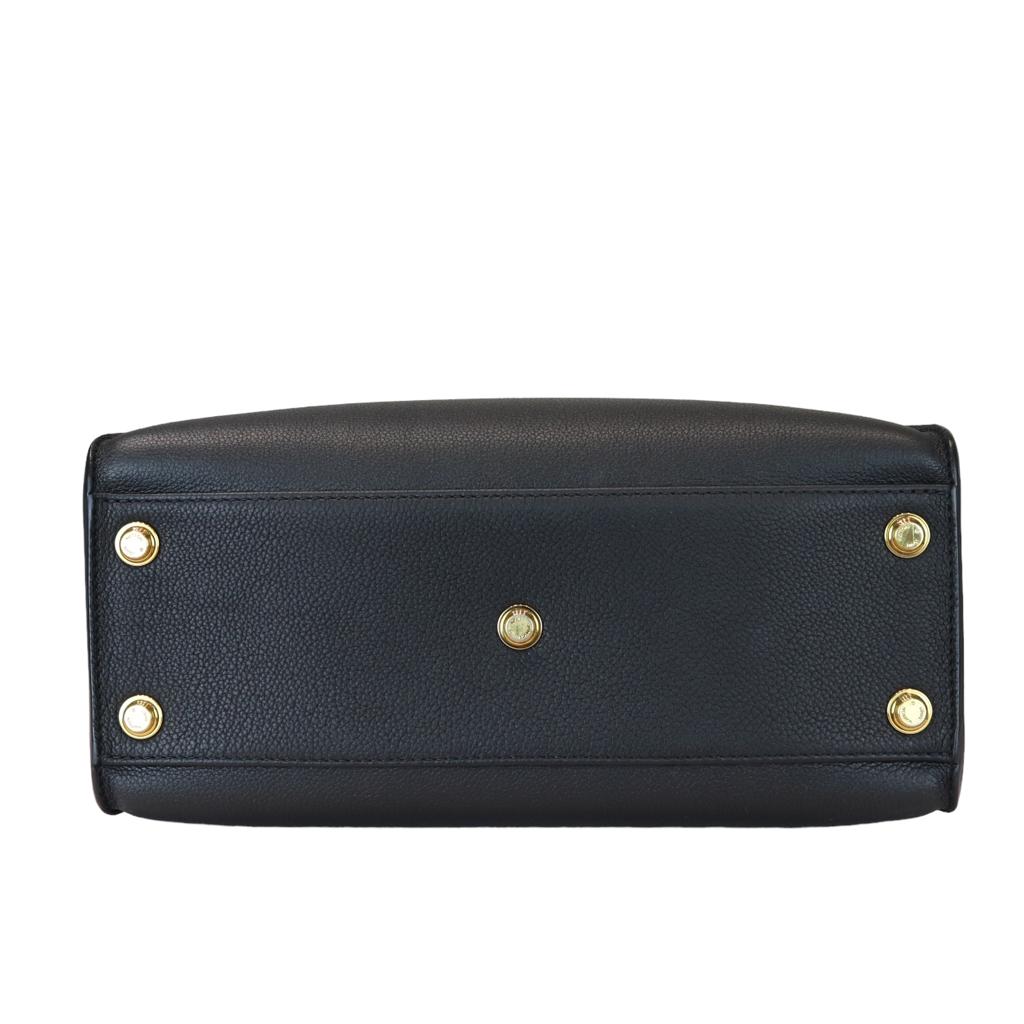 Louis-Vuitton Calfskin Monogram Tufting On My Side Black