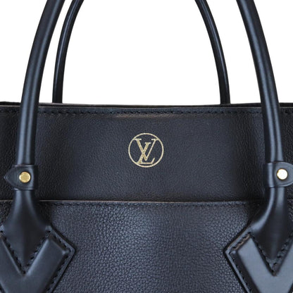 Louis-Vuitton Calfskin Monogram Tufting On My Side Black