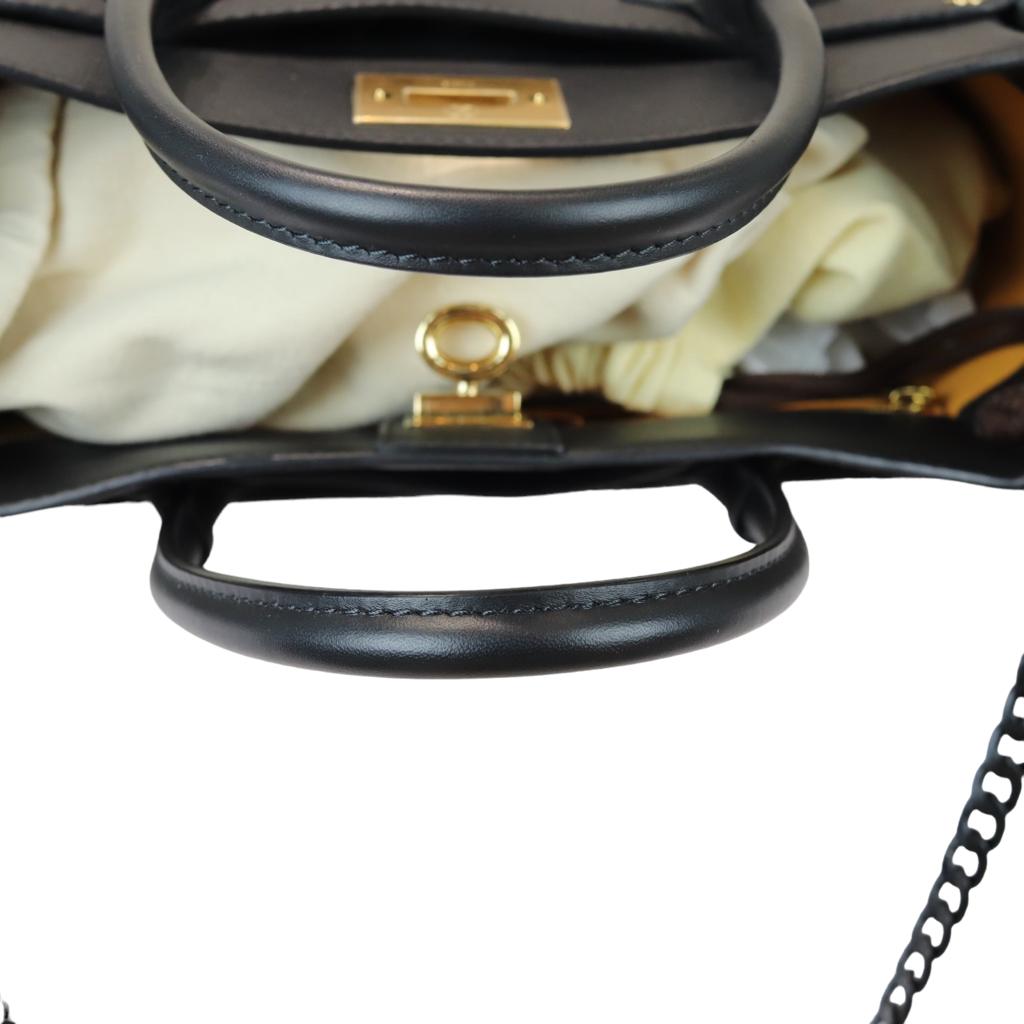 Louis-Vuitton Calfskin Monogram Tufting On My Side Black