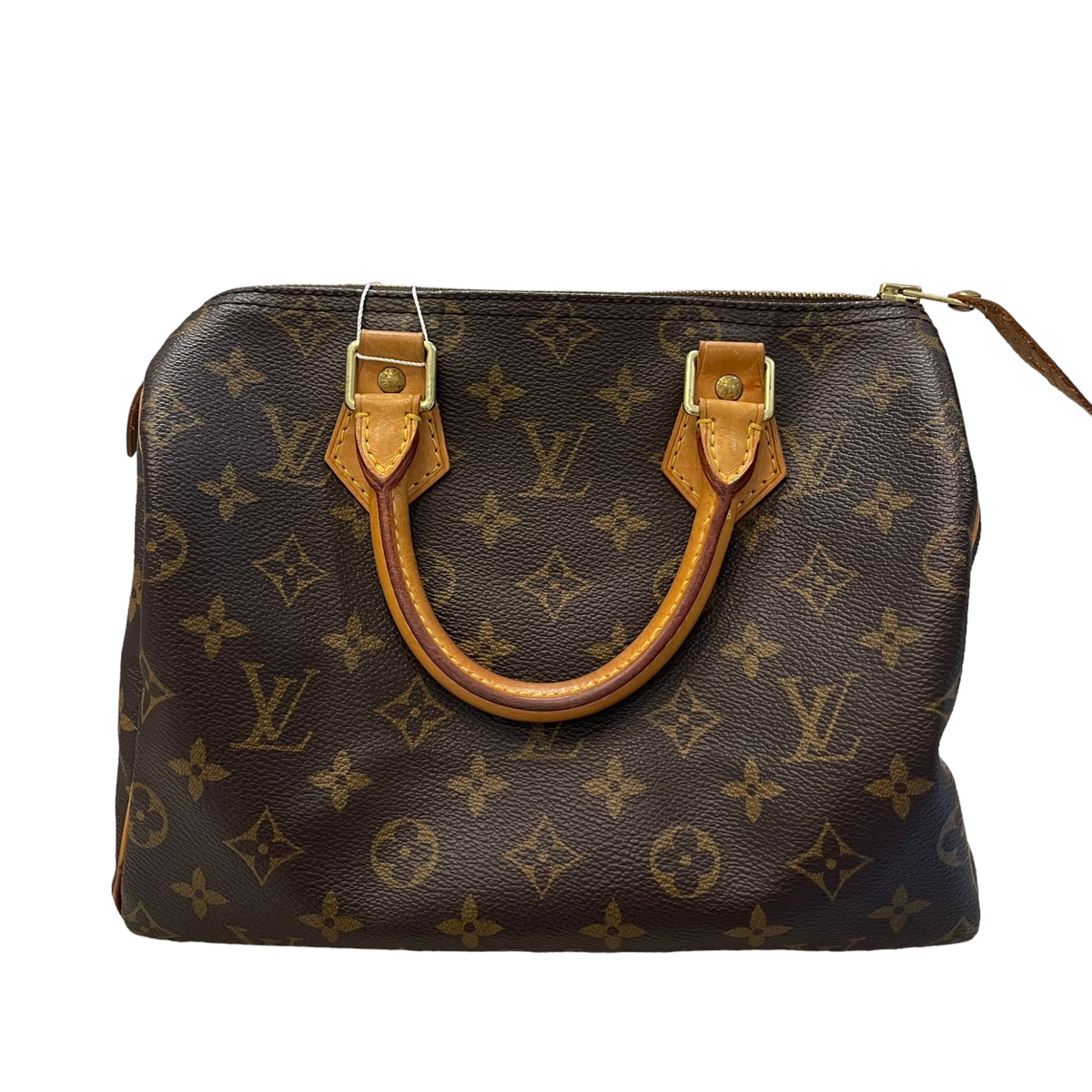 Louis-Vuitton Monogram Speedy 25 Brown Bag GHW