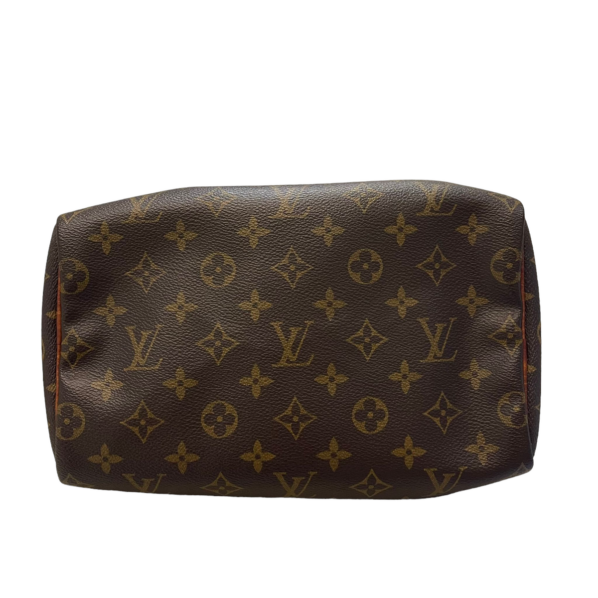 Louis-Vuitton Monogram Speedy 25 Brown Bag GHW
