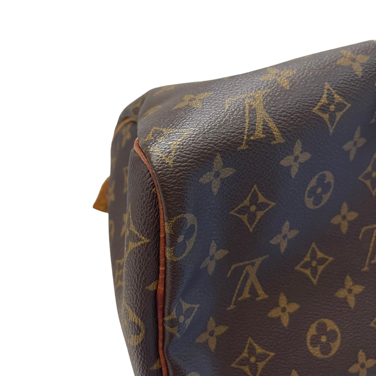 Louis-Vuitton Monogram Speedy 25 Brown Bag GHW