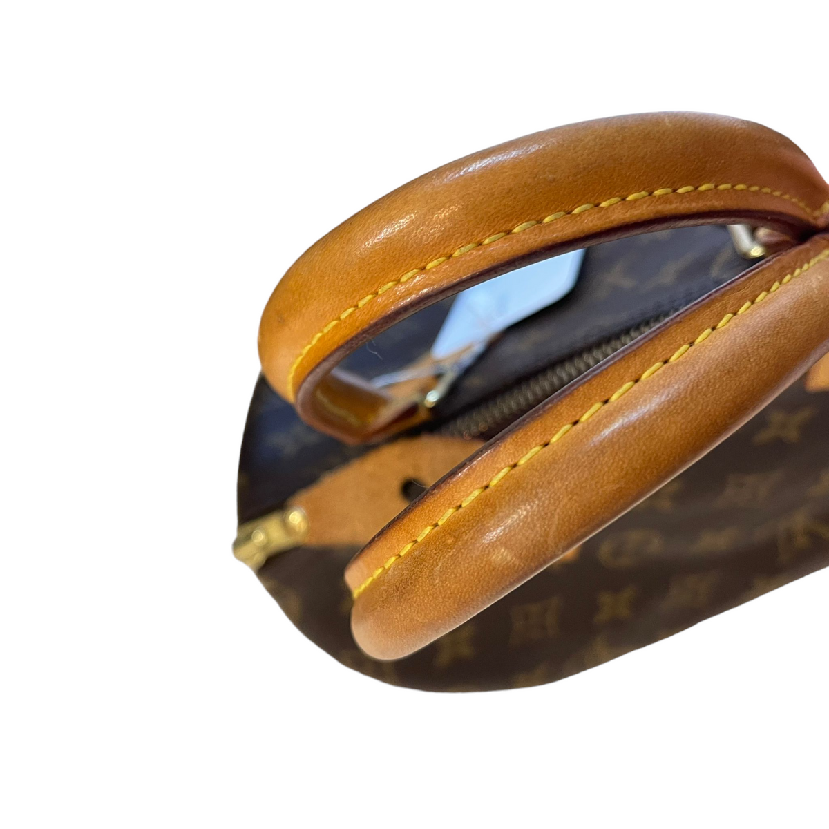 Louis-Vuitton Monogram Speedy 25 Brown Bag GHW