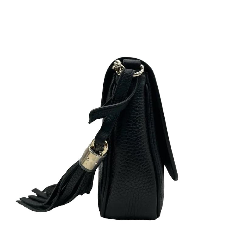 Gucci Pebbled Calfskin Small Soho Disco Bag Black LGHW