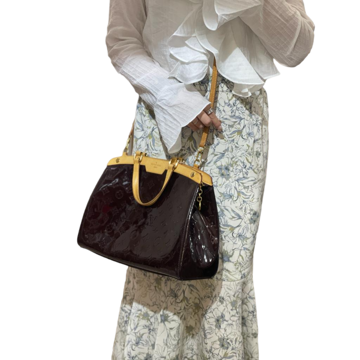 Louis-Vuitton Vernis Brea GM Purple Bag