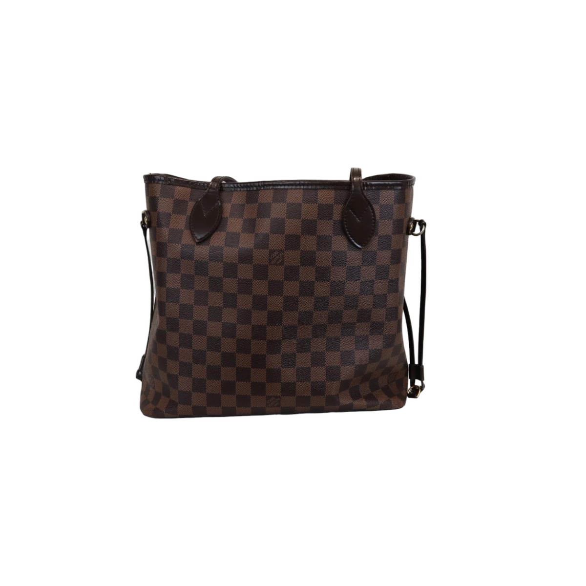 Louis-Vuitton Damier Ebene Neverfull MM Brown GHW