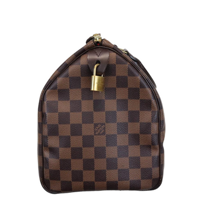 Louis-Vuitton Damier Ebene Speedy 30 Bag GHW