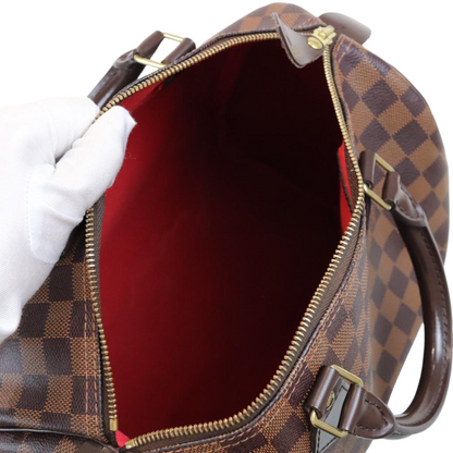 Louis-Vuitton Damier Ebene Speedy 30 Bag GHW