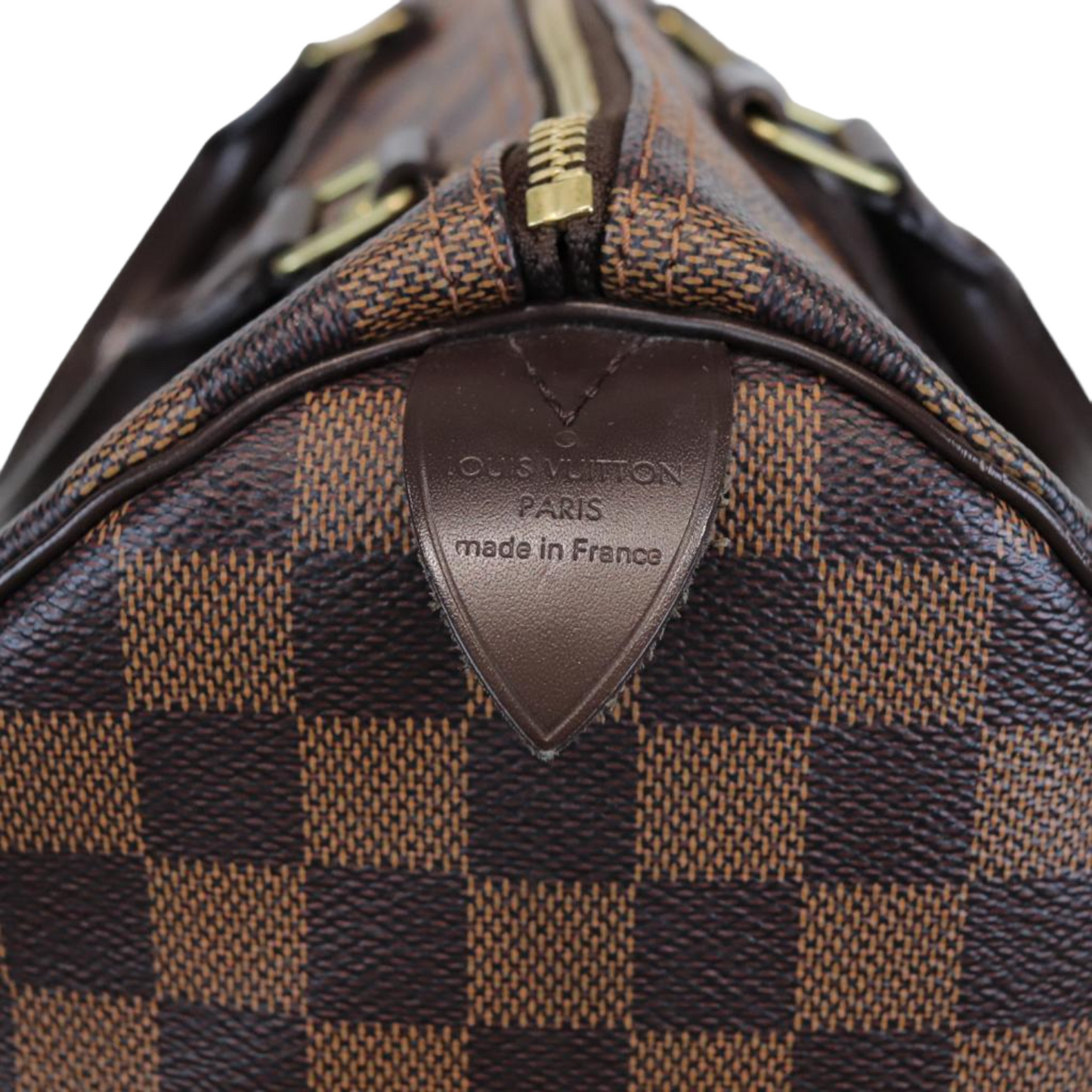 Louis-Vuitton Damier Ebene Speedy 30 Bag GHW