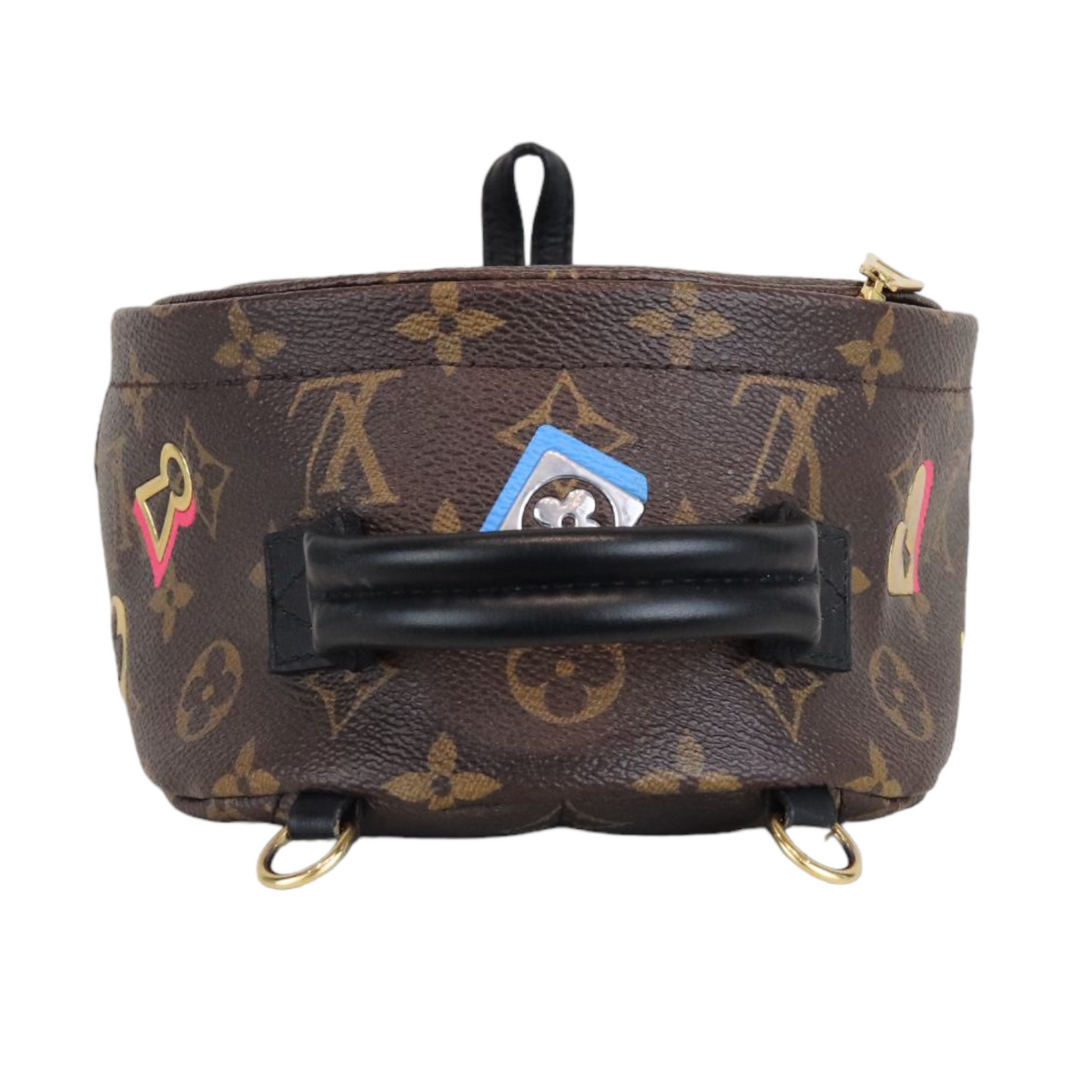 Louis-Vuitton Monogram Love Lock Mini Palm Springs Backpack