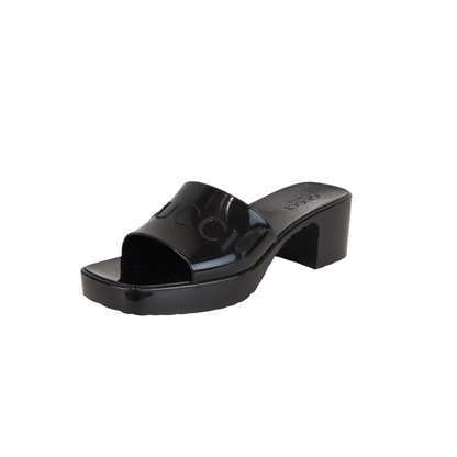 Gucci Jelly Sandals Black Size 38