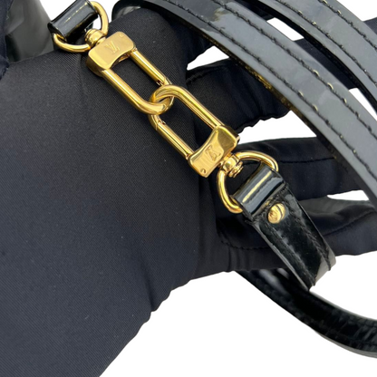 Louis-Vuitton Vernis Alma BB Patent Black GHW