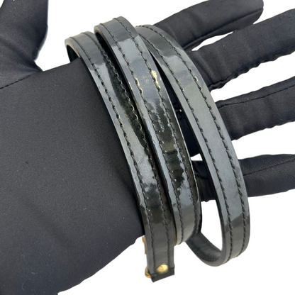 Louis-Vuitton Vernis Alma BB Patent Black GHW