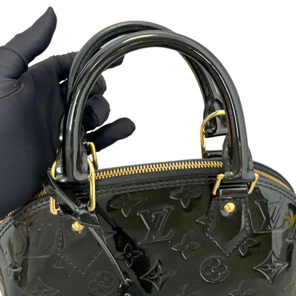 Louis-Vuitton Vernis Alma BB Patent Black GHW