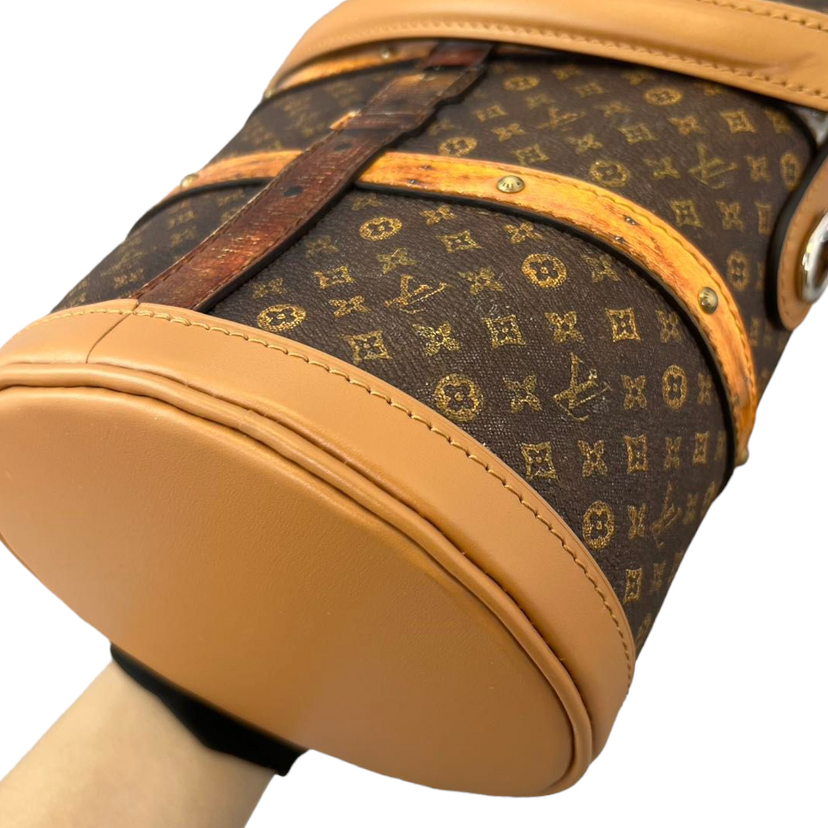 Louis-Vuitton Transformed Monogram Time Trunk Duffle Bag