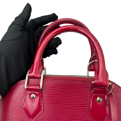 Louis-Vuitton Alma BB Epi Burgundy SHW
