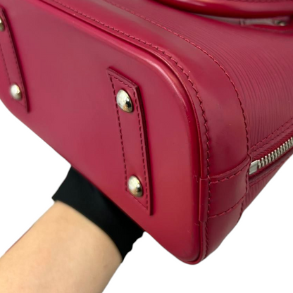 Louis-Vuitton Alma BB Epi Burgundy SHW