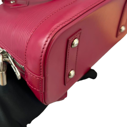 Louis-Vuitton Alma BB Epi Burgundy SHW