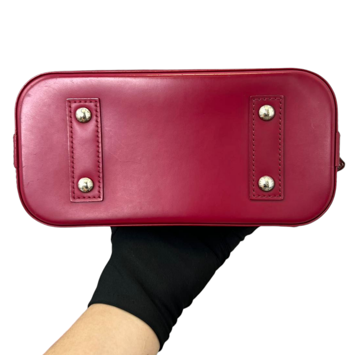Louis-Vuitton Alma BB Epi Burgundy SHW