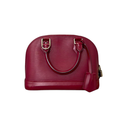 Louis-Vuitton Alma BB Epi Burgundy SHW