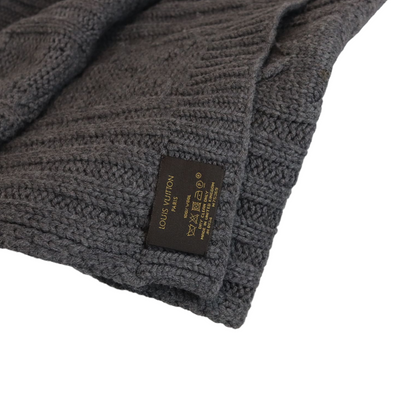Louis-Vuitton Men’s Wool Scarf Grey