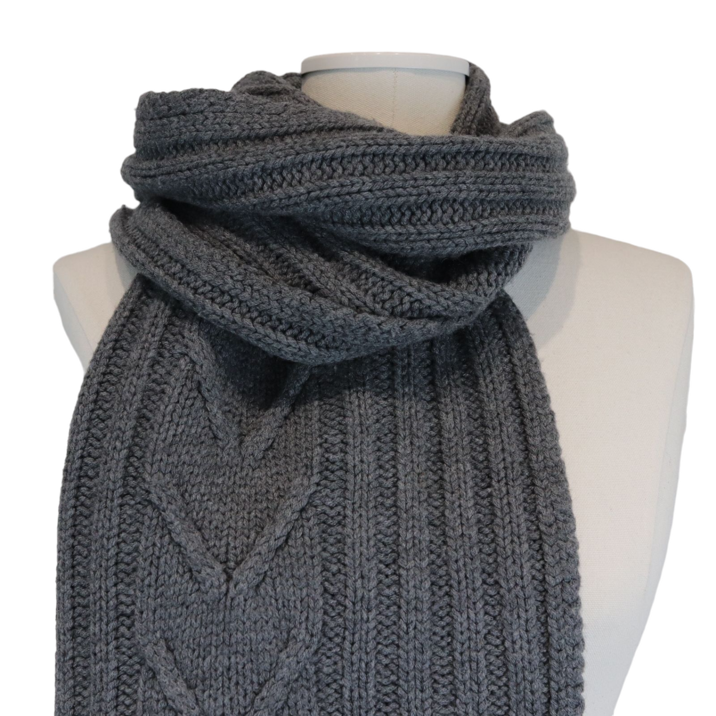Louis-Vuitton Men’s Wool Scarf Grey