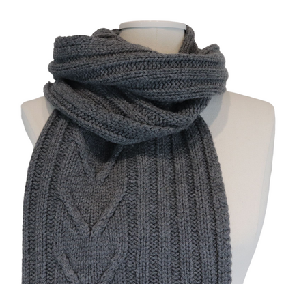 Louis-Vuitton Men’s Wool Scarf Grey
