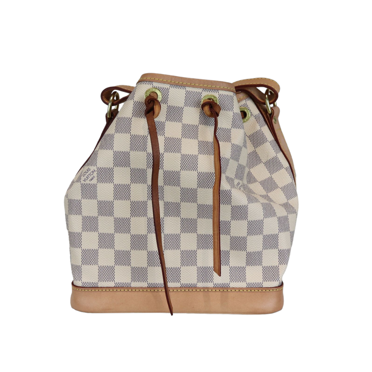 Louis-Vuitton Damier Azur Noe BB White GHW