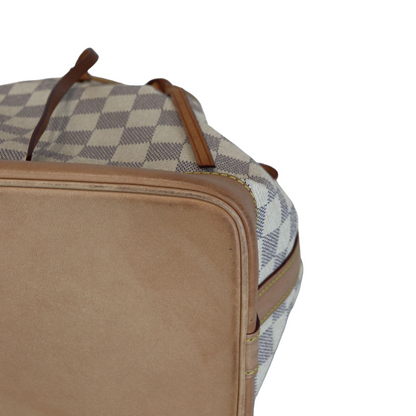 Louis-Vuitton Damier Azur Noe BB White GHW