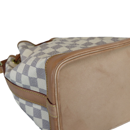 Louis-Vuitton Damier Azur Noe BB White GHW