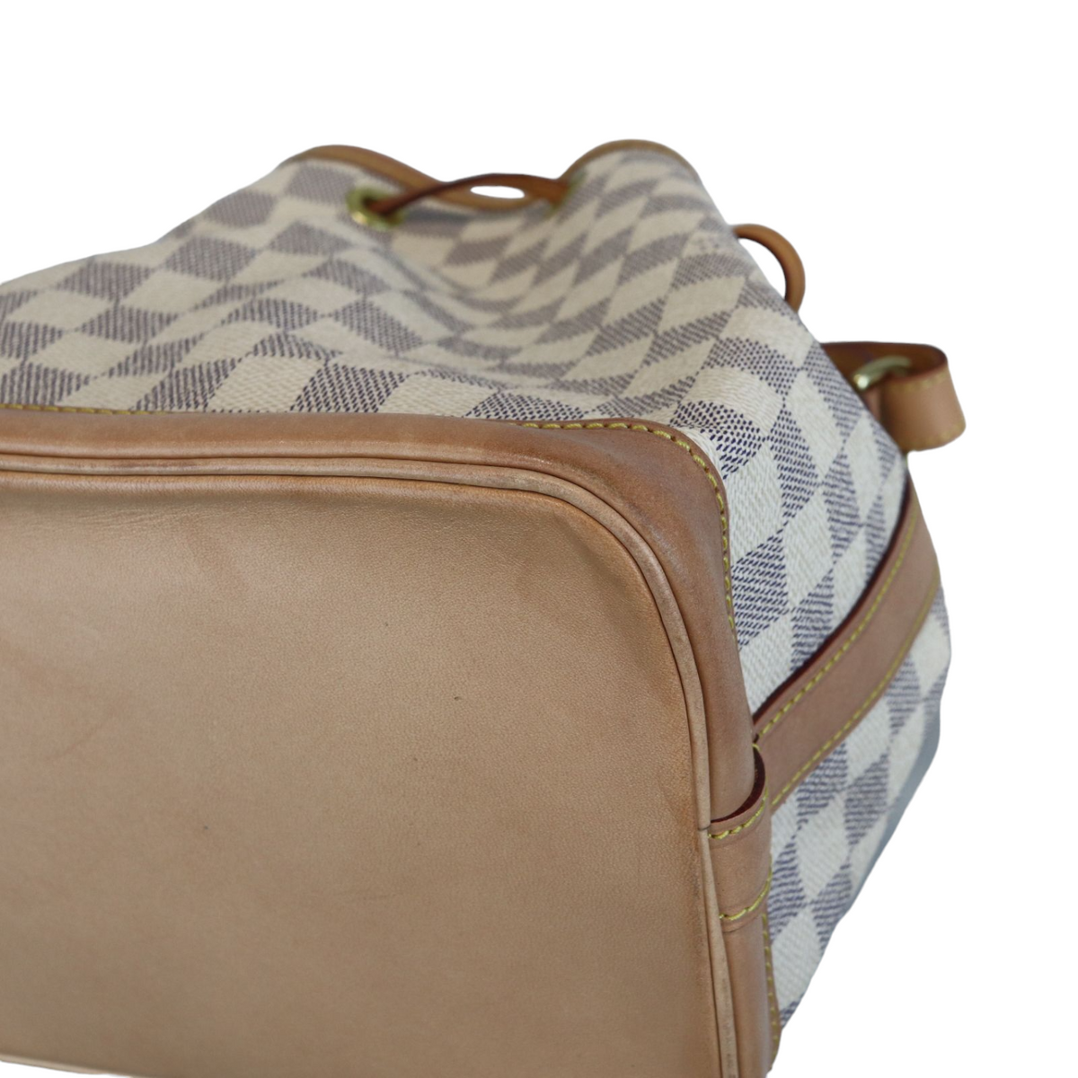Louis-Vuitton Damier Azur Noe BB White GHW