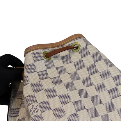 Louis-Vuitton Damier Azur Noe BB White GHW