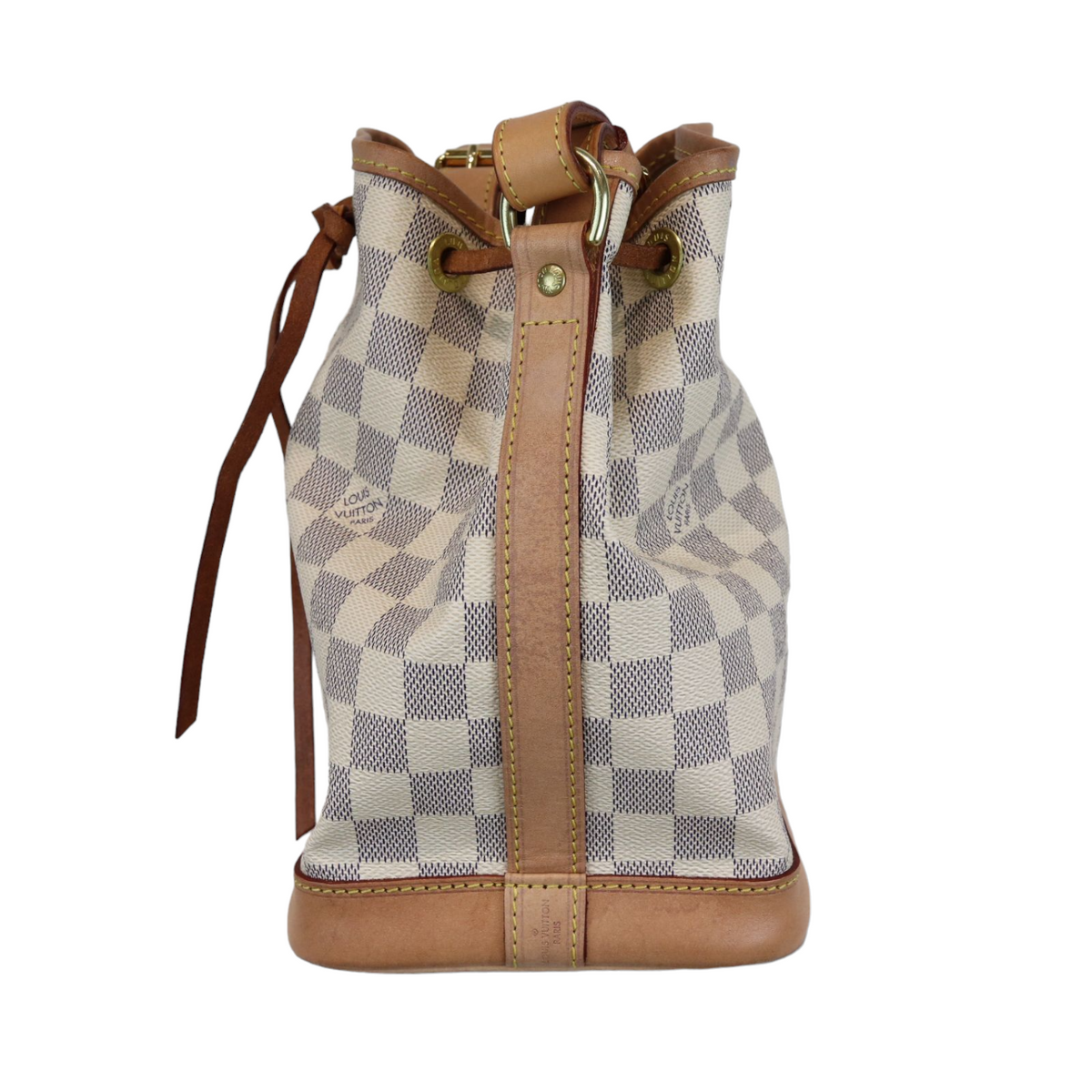 Louis-Vuitton Damier Azur Noe BB White GHW