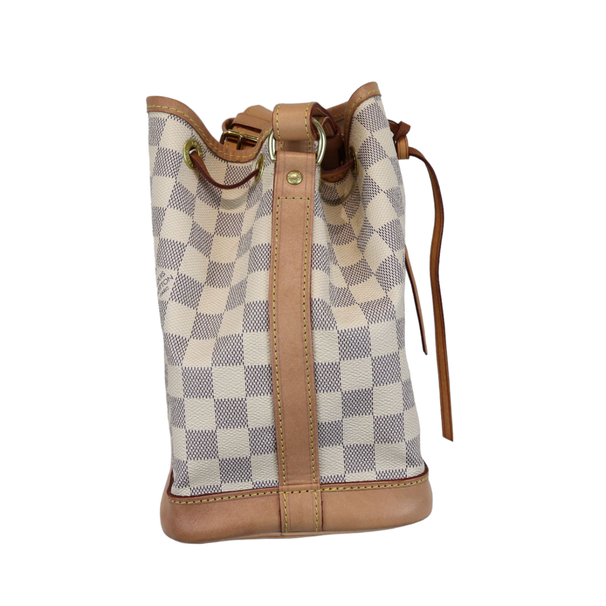 Louis-Vuitton Damier Azur Noe BB White GHW