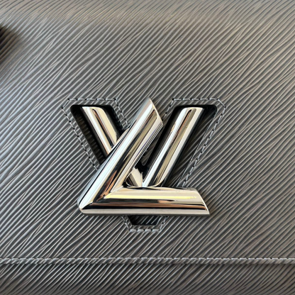 Louis-Vuitton Epi Twist Shoulder Bag MM Noir Grey SHW