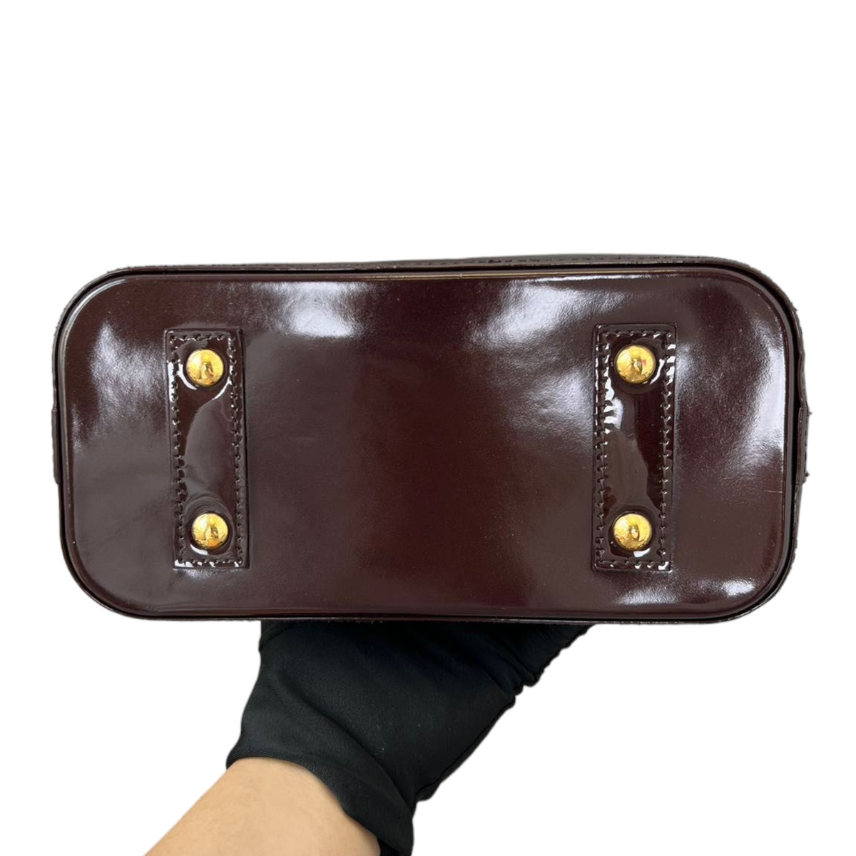 Louis-Vuitton Vernis Alma BB Amarante GHW