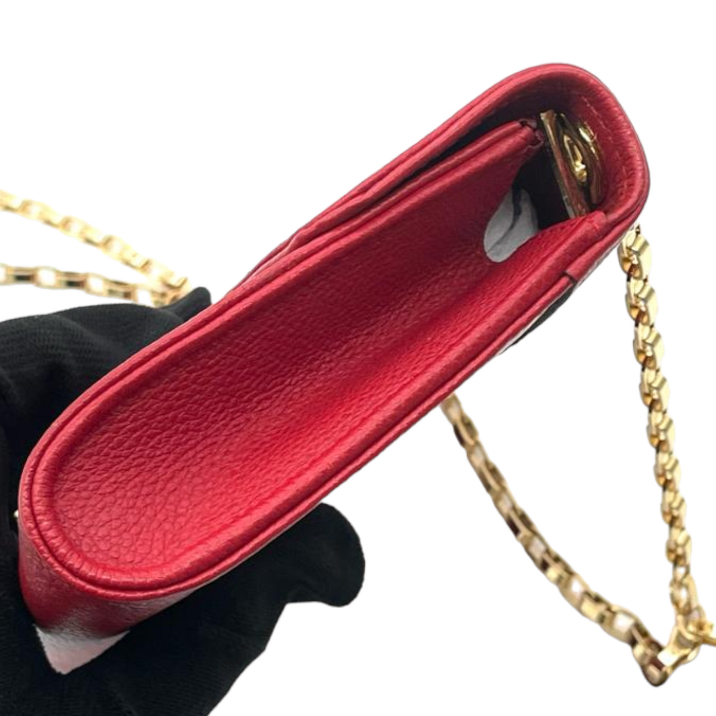 Louis-Vuitton WOC Empreinte Saint Germain Pochette Red GHW