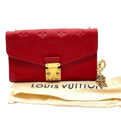 Louis-Vuitton WOC Empreinte Saint Germain Pochette Red GHW
