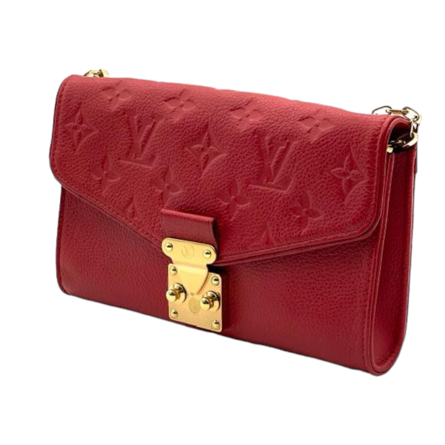 Louis-Vuitton WOC Empreinte Saint Germain Pochette Red GHW