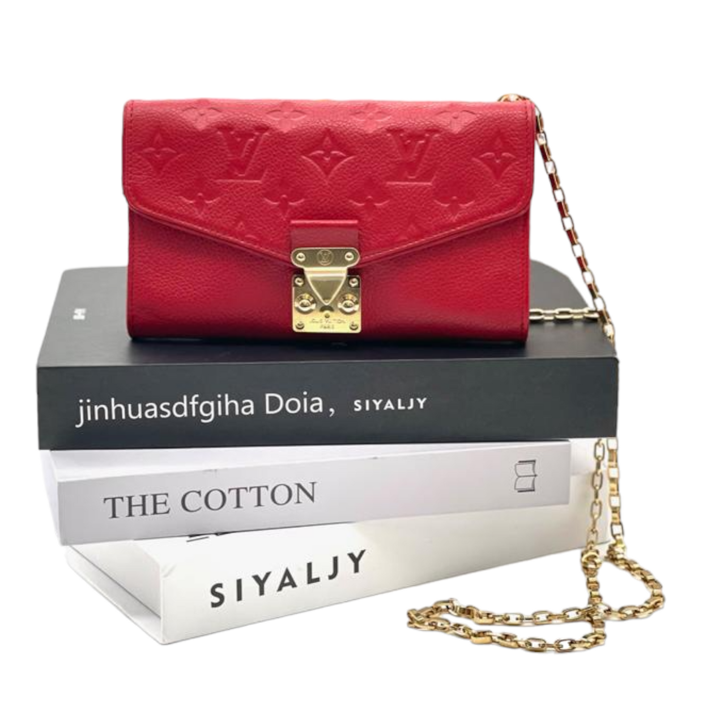 Louis-Vuitton WOC Empreinte Saint Germain Pochette Red GHW