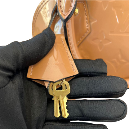 Louis-Vuitton Vernis Alma BB Brown GHW