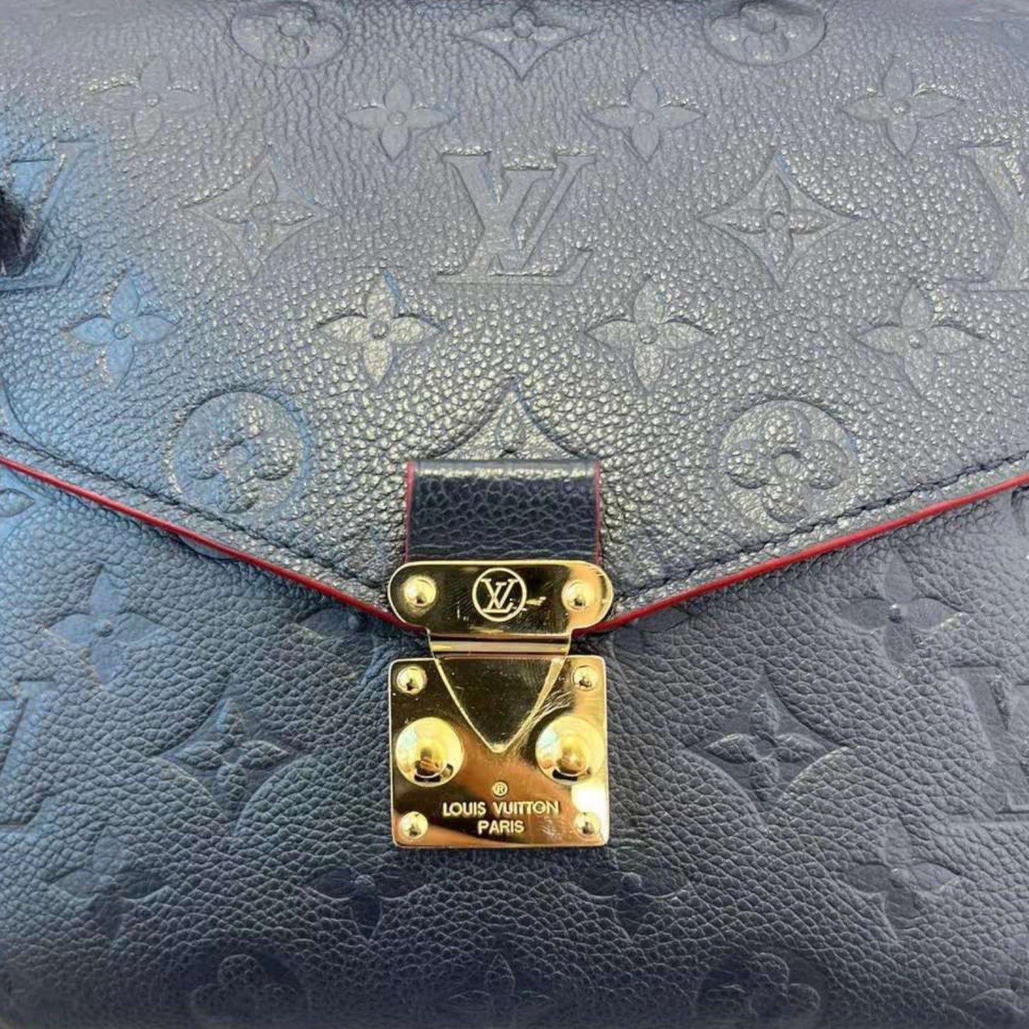 Louis-Vuitton Pochette Metis Empreinte Dark Blue GHW